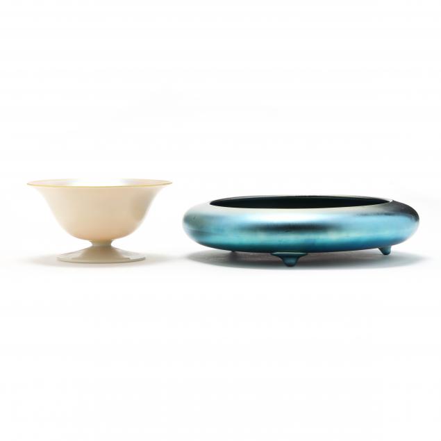 two-steuben-i-aurene-i-glass-bowls