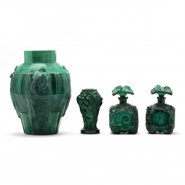 collection-of-art-deco-malachite-glass