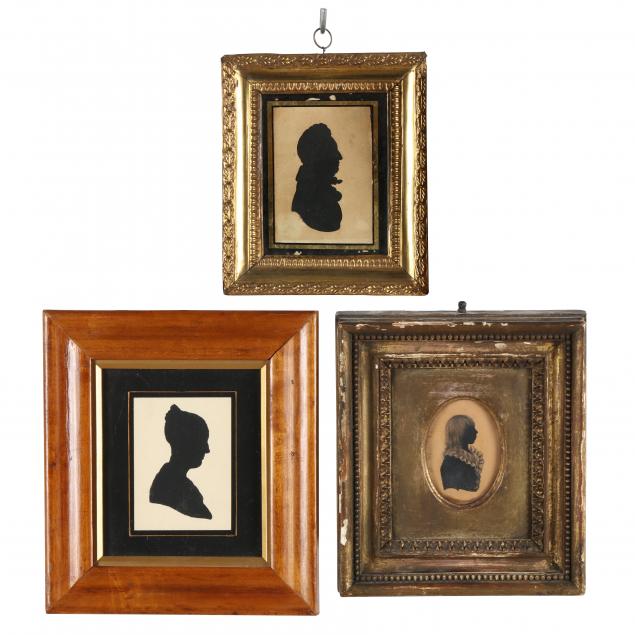 three-antique-silhouettes-18th-19th-century