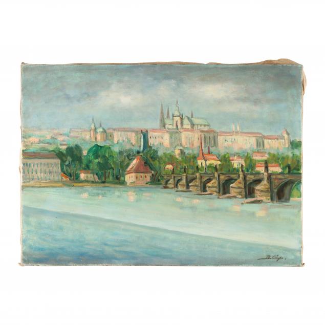 czech-school-20th-century-prague-landscape-with-bridge-signed