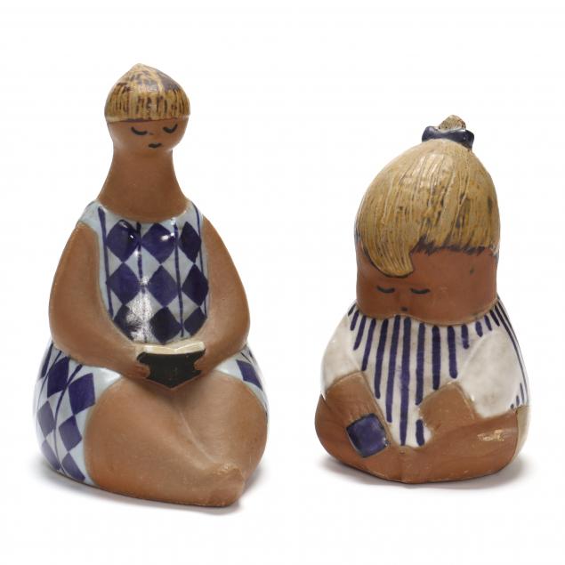 two-gustavsberg-pottery-figures