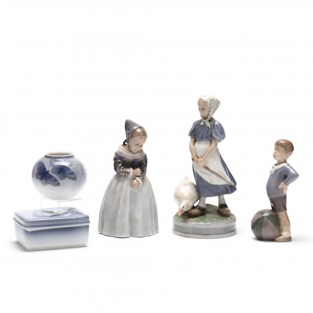 five-royal-copenhagen-porcelains