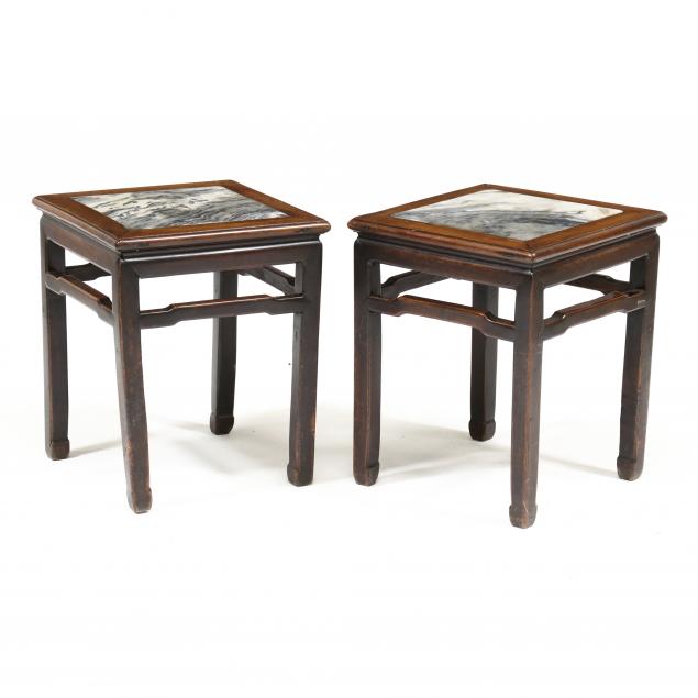 a-pair-of-chinese-ming-dynasty-style-square-side-tables-with-marble-tops