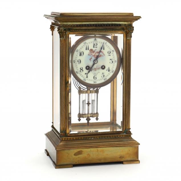 bronze-and-crystal-regulator-clock-retailed-by-tiffany-co