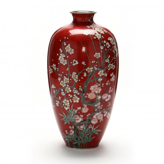 cloisonne-vase-with-cherry-blossoms-by-hayakawa-komejiro