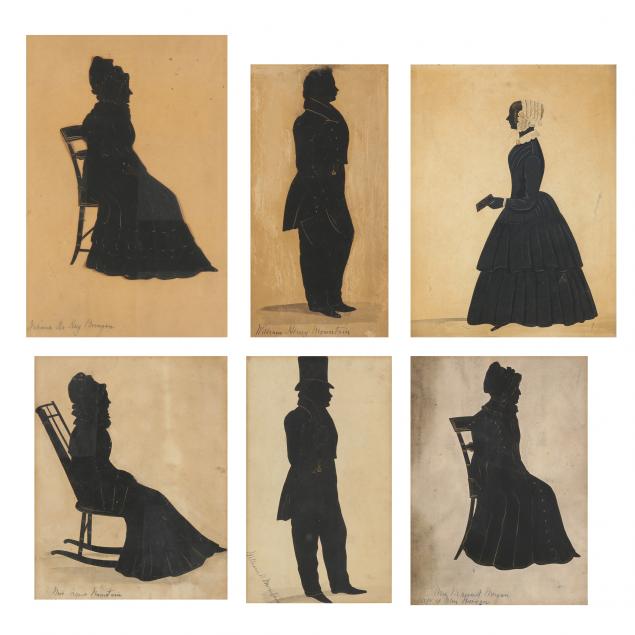 a-collection-of-six-19th-century-silhouettes