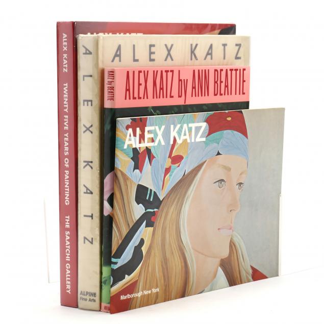 four-alex-katz-books-three-artist-signed