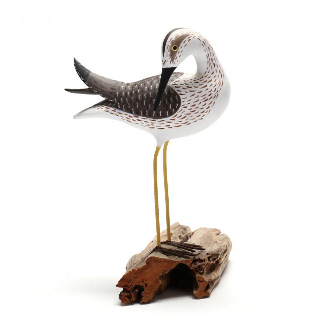 homer-fulcher-nc-1918-1995-yellowlegs-on-driftwood