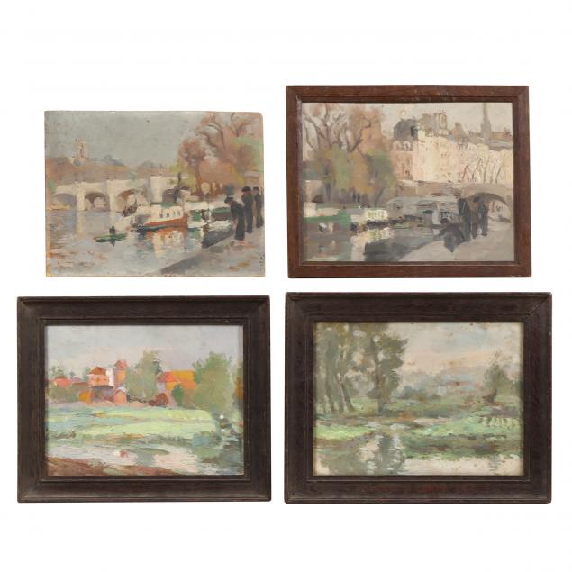 jeannine-demay-french-20th-century-landscape-paintings-four-works