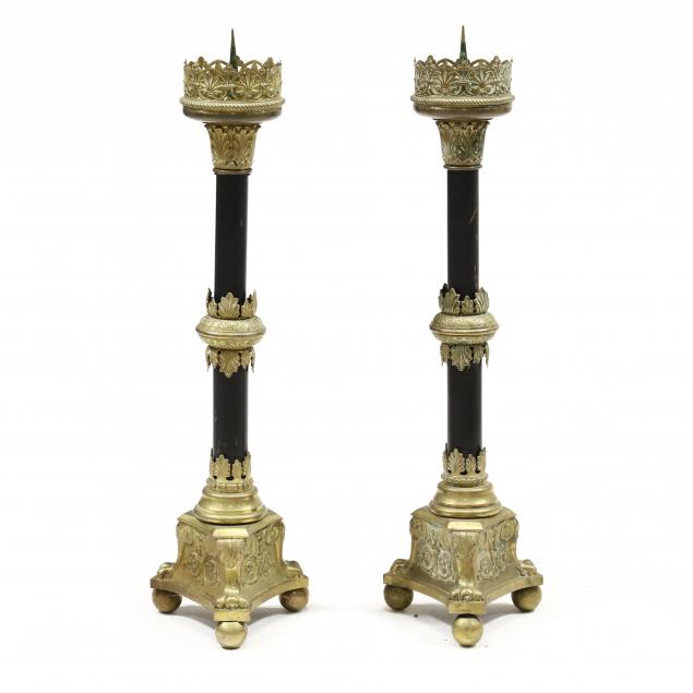 a-large-pair-of-french-empire-style-pricket-altar-candlesticks