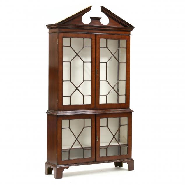 chippendale-style-mahogany-bookcase