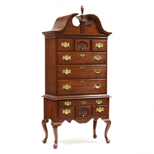 henkel-harris-queen-anne-style-cherry-highboy