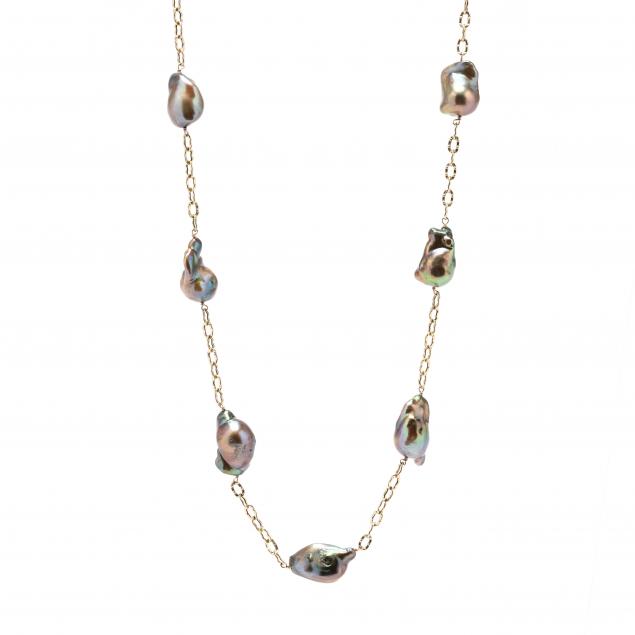 gold-and-baroque-pearl-station-necklace
