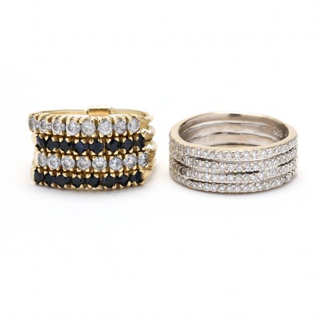 two-gold-and-gem-set-stacked-rings