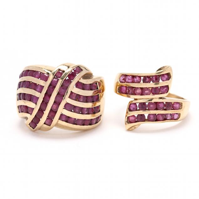 two-gold-and-ruby-rings