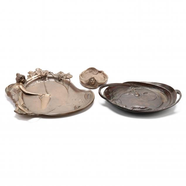 three-art-nouveau-bronze-trays