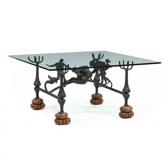 modernist-iron-and-glass-top-table-with-balancing-figures