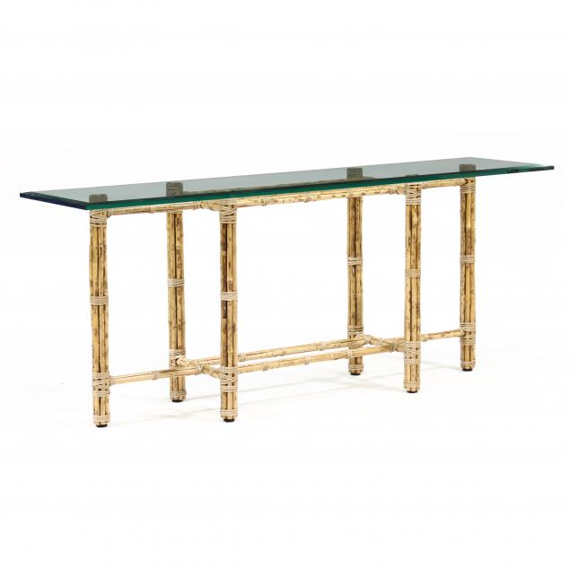 mcguire-bamboo-and-glass-console-table