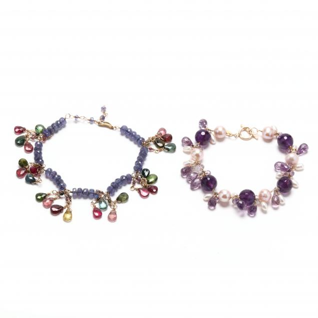 two-gem-set-bracelets