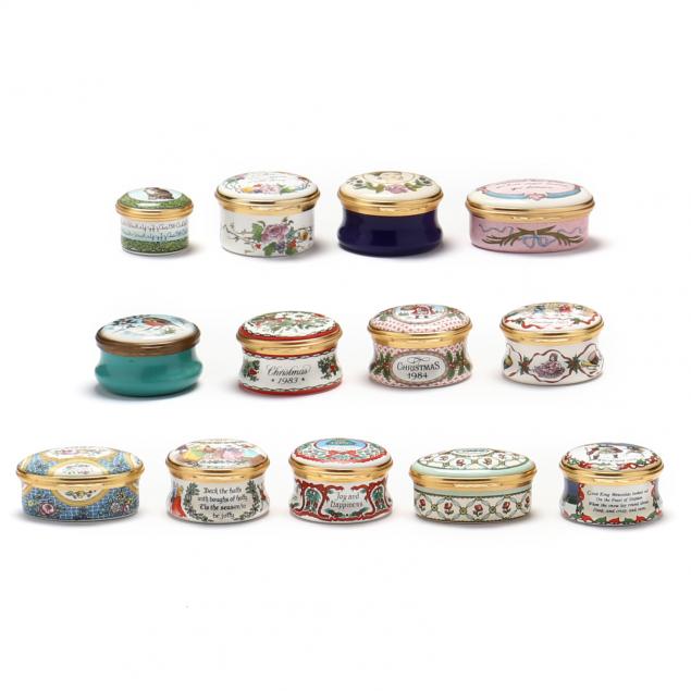 collection-of-13-halcyon-days-enamel-pill-boxes