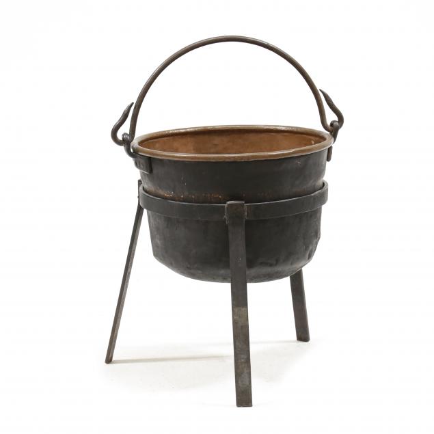 antique-copper-cauldron-on-stand