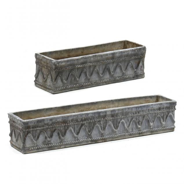 two-cast-lead-rectangular-garden-planters