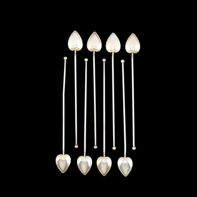 set-of-eight-sterling-silver-stirrer-and-sipper-spoons
