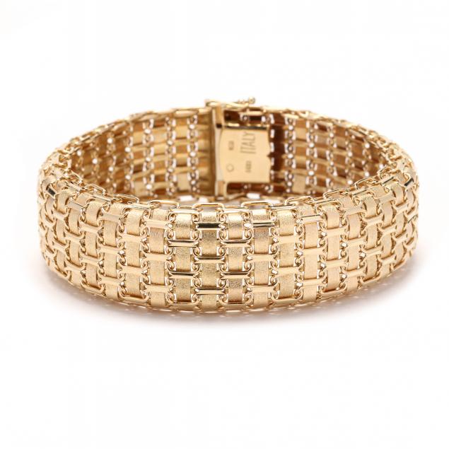 gold-woven-bracelet-italy