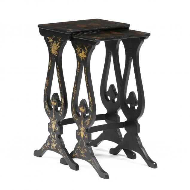 antique-chinese-nest-of-two-lacquered-tables