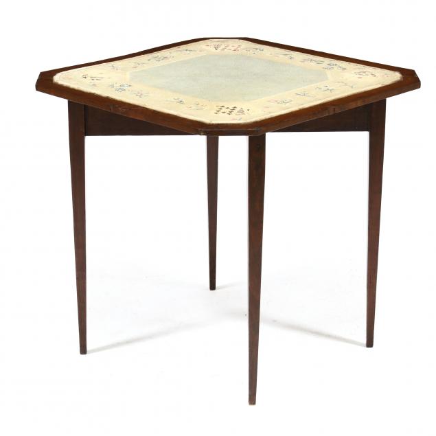antique-continental-mahogany-handkerchief-game-table