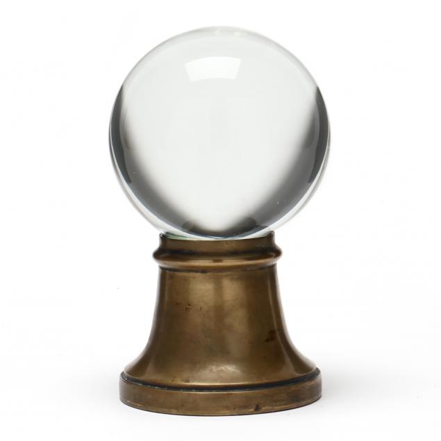 vintage-glass-orb-and-brass-newel-post