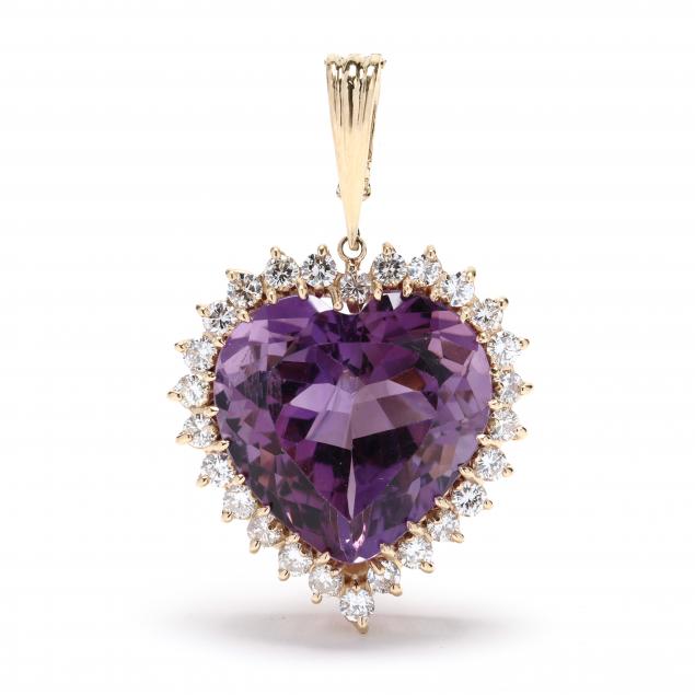 gold-amethyst-and-diamond-heart-pendant