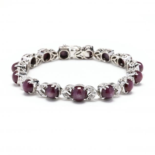 silver-star-ruby-and-diamond-bracelet