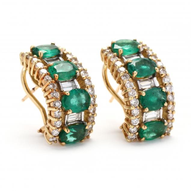 gold-emerald-and-diamond-earrings