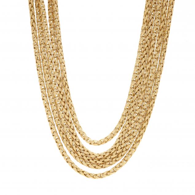 multi-strand-gold-necklace-italy