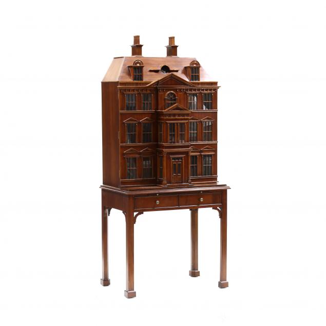 maitland-smith-mahogany-georgian-mansion-model-bar-cabinet