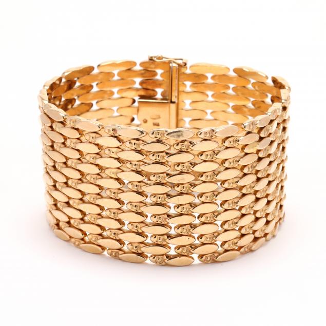 wide-retro-gold-strap-bracelet-italy