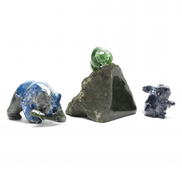 three-carved-hardstone-animals-lapis-and-jadeite