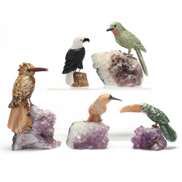 five-carved-hardstone-birds