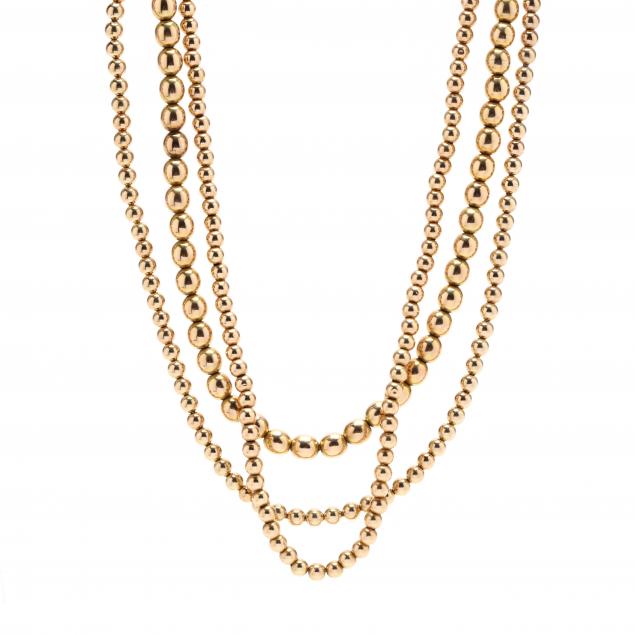 three-gold-bead-necklaces