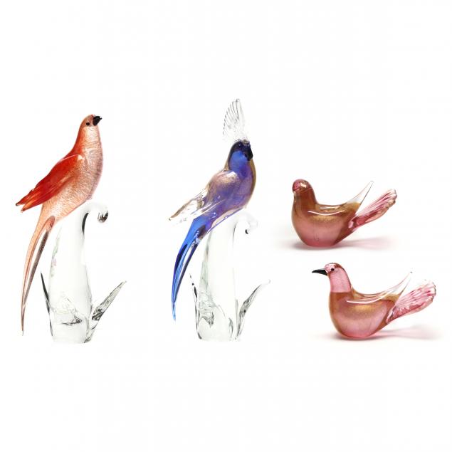 four-murano-art-glass-birds