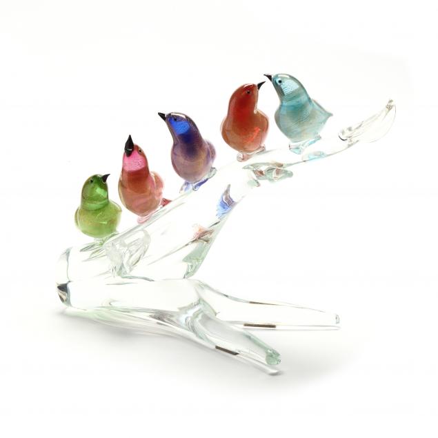 murano-glass-sculpture-of-birds-on-a-branch