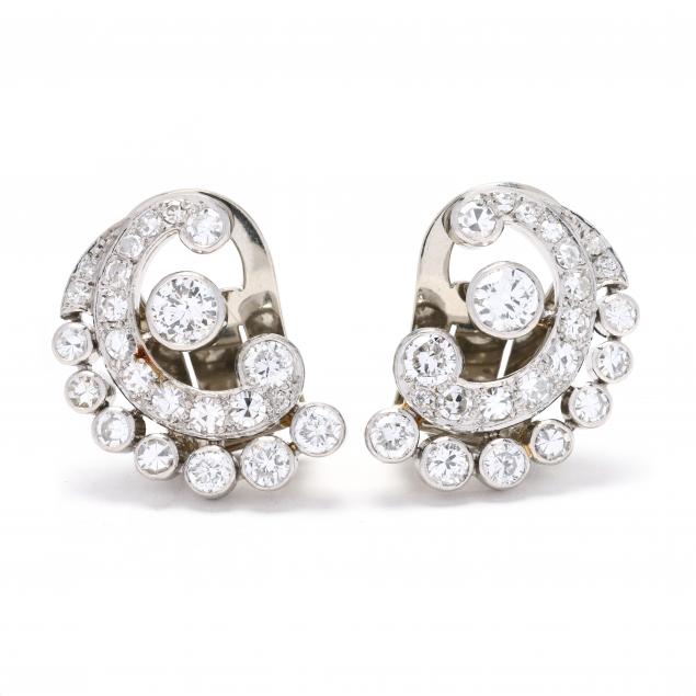 vintage-platinum-and-diamond-earrings