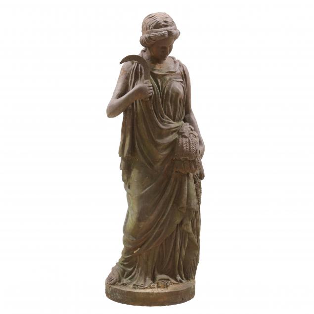 five-foot-tall-cast-iron-allegorical-garden-statue-of-fall-harvest