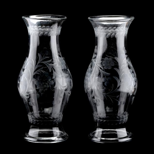 large-pair-of-blown-and-engraved-glass-hurricane-shades