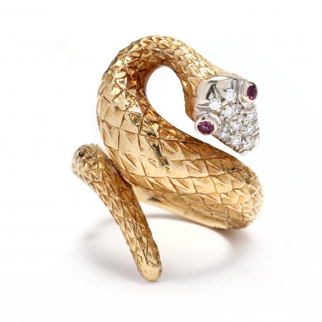 gold-and-gem-set-serpent-ring