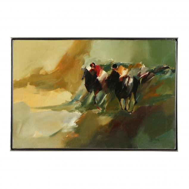 fausto-boavida-portuguese-1935-1974-untitled-horse-race