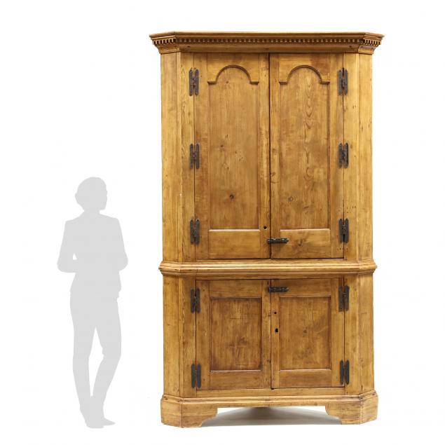 antique-chippendale-large-architectural-corner-cupboard