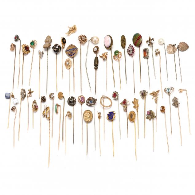 collection-of-fifty-four-vintage-and-antique-stick-pins