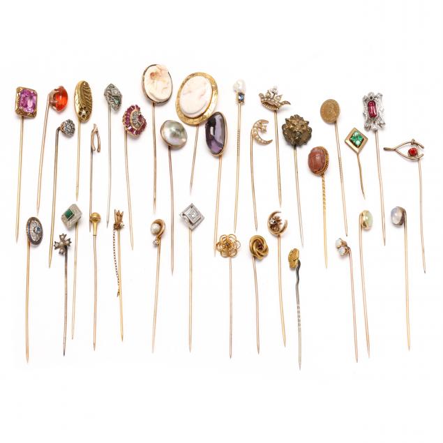collection-of-thirty-four-antique-and-vintage-stick-pins